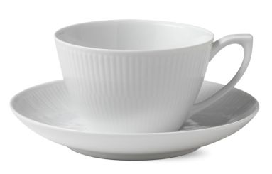 Royal Copenhagen White Fluted Tasse Tee-& Cappuccino 28 cl 