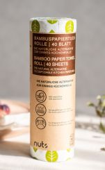 Beeswax Wraps Bambuspapiertuch-Rolle 25x27 cm 40 Blatt 