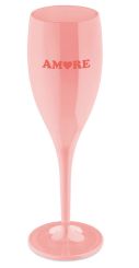 Koziol Superglas 100ml mit Druck Cheers No. 1 Amore sweet pink 