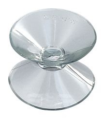 Hansi Doppelsauger 37 mm 2 Stk. transparent 