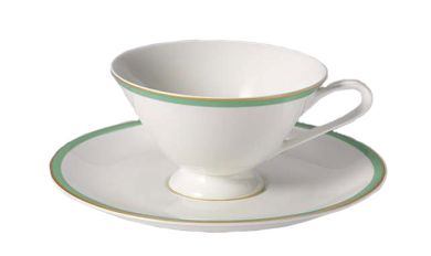 Dibbern Heritage Untertasse 0,20 L Gold/Mint 