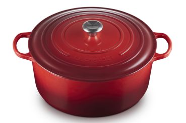 Le Creuset Bräter Signature rund 34 cm Kirschrot 
