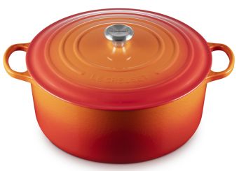 Le Creuset Bräter Signature rund 34 cm Ofenrot 