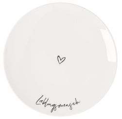 Villeroy & Boch Statement Frühstücksteller Lieblingsmensch 21X21X2,5 cm 