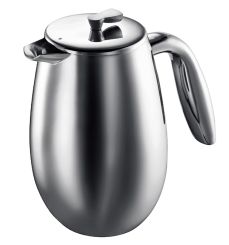 Bodum Columbia Kaffeebereiter Doppelwandig 8 Tassen 1 L Edelstahl Matt 