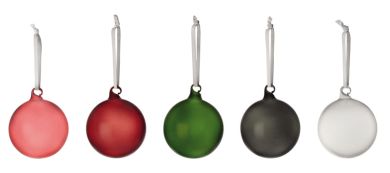 iittala 5-er Set Glaskugeln 80 mm bunt 