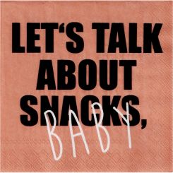 Räder Cocktailserviette 25x25cm Let's talk about snacks baby (20 Stk) 