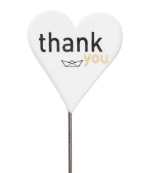 Räder Herzstücke Liebe Grüße Stecker Thank you L ca. 30 cm 