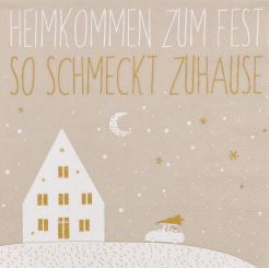 Räder Servietten 33x33cm Heimkommen zum Fest.. (20 St.) 