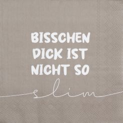 Räder Serviette 33x33cm Bisschen dick is nicht slim 