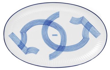 Royal Copenhagen Motif Teller oval 23,5 cm 