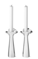 Georg Jensen Kerzenhalter 2-er Set Botanica Edelstahl 