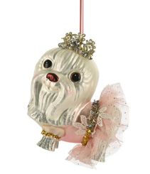 Gift Company Hänger Shih Tzu Prinzessin weiß/rosa 