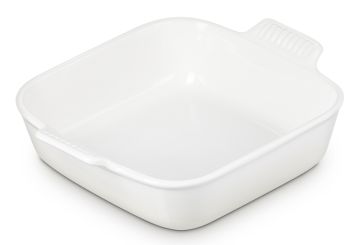 Le Creuset Auflaufform Tradition quadratisch 23 cm Meringue 