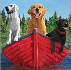 Paperproducts Servietten 25x25 cm Gone Fishin' 