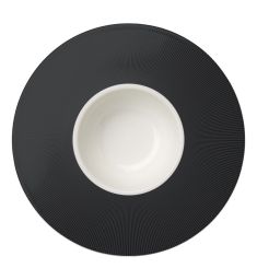 Dibbern Excelsior Teller Tief Breiter Rand 26 cm 0,25 L Anthrazit 