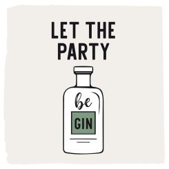 Paperproducts Design Servietten 33x33 cm Let the Party be Gin 