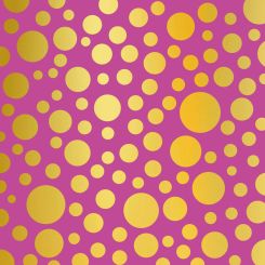 Paperproducts Servietten 33x33 cm Dots gold & pink 