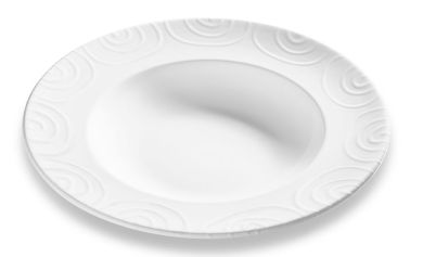 Gmundner Keramik Weiß geflammt, Pastateller Gourmet ø 29Cm 