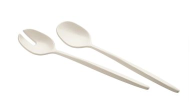 Guzzini Salatbesteck Tierra Milk white 