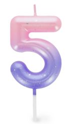 Legami Geburtstagskerze Pink - 5 
