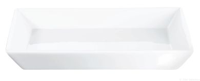 ASA Selection 250°C plus Poletto Servierplatte/ top Quadratisch 18x18x2,4 cm weiss glänzend 