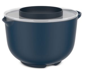 Mepal Rührschüssel Chef It 3000 ml mit Spritzschutzdeckel Navy 