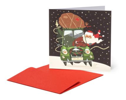 Legami Karte Christmas Greeting Santa Car 