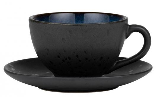 Bitz Tasse mit Untere schwarz/blau 