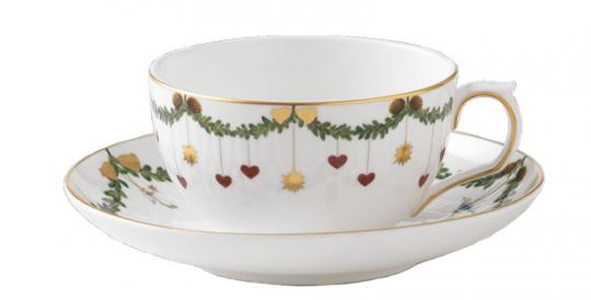 Royal Copenhagen Starfluted Christmas Tasse mit Untere Tee 