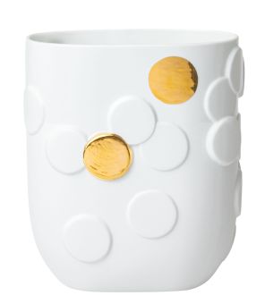 Räder goldener Punkt Vase 19x12x21,5cm 
