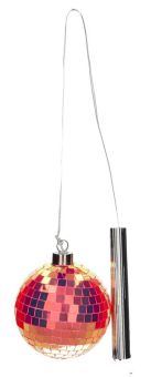 Gift Company Disco LED-Kugel 10cm neon orange 