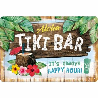 Nostalgic Art Blechschild 20x30 cm Tiki Bar 