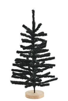 Gift Company Silva Deko-Weihnachtsbaum beflockt H45 cm schwarz 