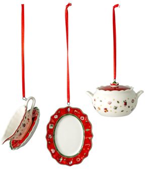 Villeroy & Boch Toy´s Delight Ornamente Servierteile Set 3-tlg. 3x6 cm Decoration 