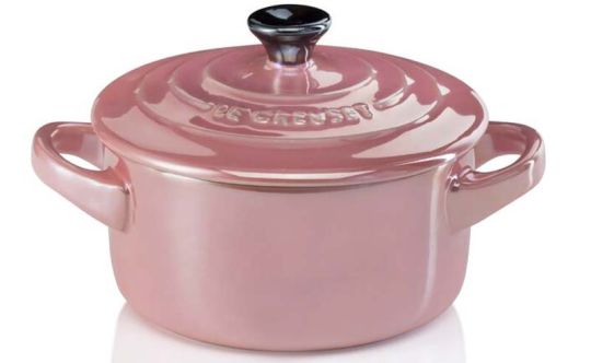 Le Creuset Mini Cocotte Metallics Rose Quartz 