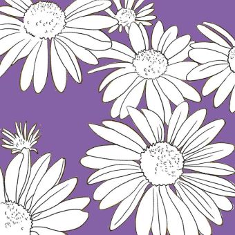 Paperproducts Design Servietten 33x33 cm Peggy purple 