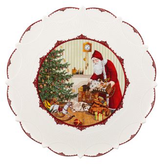 Villeroy & Boch Toy´s Fantasy Gebäckteller Groß Santa Bringt Geschenke 