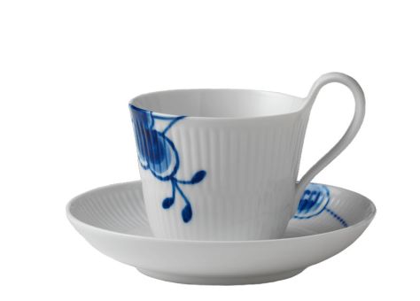 Royal Copenhagen Musselmalet Mega Blau Ober- und Untertasse Hoher Henkel 25 cl 