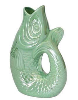 Gift Company Monsieur Carafon Fisch Vase L rainbow mint 2,7 L 