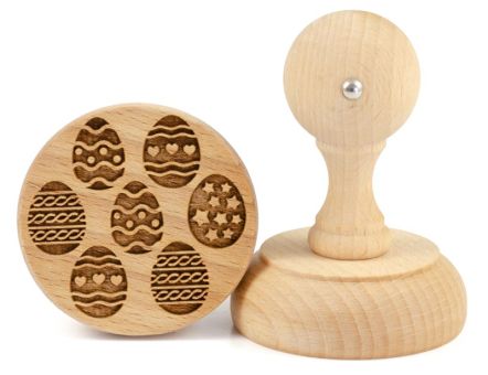Folkroll 3D-Motiv-Teigstempel Ø 60 mm Ostereier 