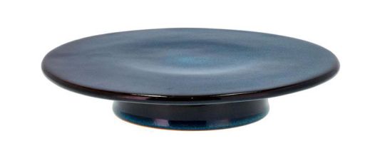 Bitz Tortenplatte mit Fuß Ø 30 x H 5,5 cm dunkelblau 