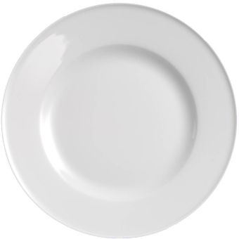 Dibbern Solid Color Weiss Teller Flach 26 cm Fahne 