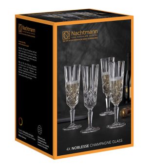 Nachtmann 4er Set Champagnerglas 617/9 Noblesse 