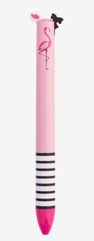 Legami Kugelschreiber Click&Clack Miss Flamingo (2-Farben-Stift) 