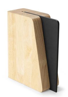 Continenta Magn. Messerblock Mit Duracore Schneidebrett 9x20,5x27,5 cm Gummibaumholz 