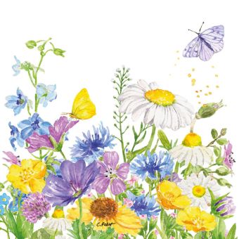 Paperproducts Servietten 33x33 cm Summer Flowers 