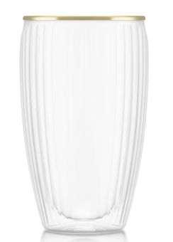 Bodum 2 Stück Glas doppelwandig 0.32l Pavina geriffelt 