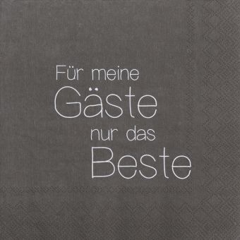 Räder Serviette 33x33cm Für meine Gäste nur das Beste 