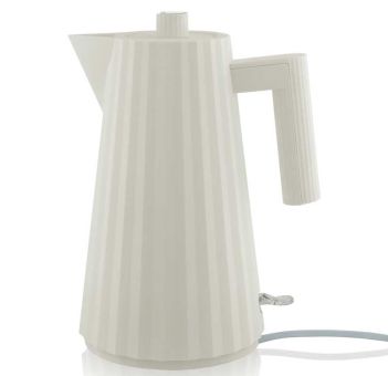Alessi Plisse' Elektrischer Wasserkessel 1 L Weiß 